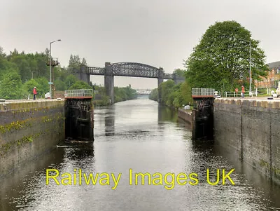 Railway Photo - Latchford Locks And Viaduct Manchester Ship Canal  C2016 • £2