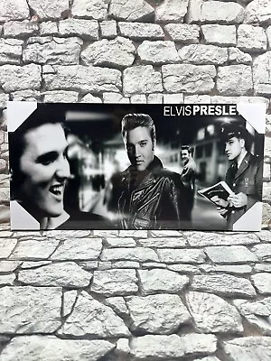 Elvis Presley Canvas Picture King Of Rock & Roll Music Hollywood Legend USA Army • $17.39