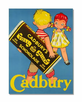 Cadburys Metal Sign Retro Vintage Bar Pub Garage Poster Wall Office & • £4.75