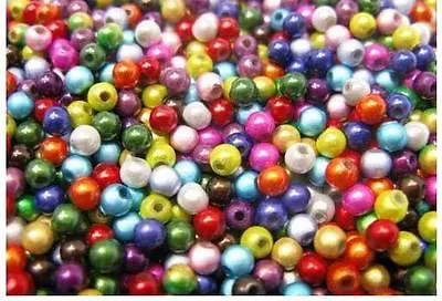300pcs - 50pcs 4 6 8 10 12 16mm 3D Illusion Miracle Beads Mixed UK Fast Delivery • £2.99
