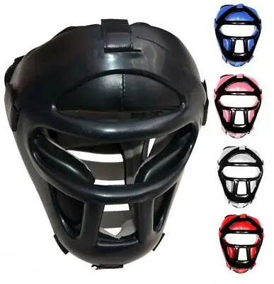 Buka Detachable Bar Head Guard Helmet Premium Synthetic Leather MMA Boxing • $21.99