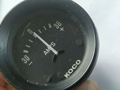 1.2 KOCO Ammeter 52mm-+30A Honda Kawasaki Yamaha 62 Black Ampmeter 12 VDO • $48.02