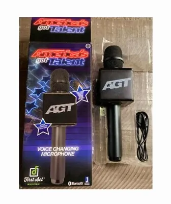 Americas Got Talent Deluxe 10  Voice Changing Microphone  Bluetooth Music Sing • $12.99