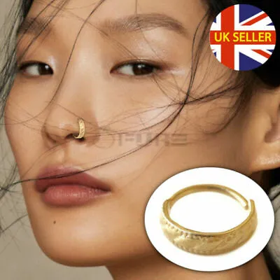 £3.99 • Buy 1x Surgical Steel Tribal Rhombus Unique Handmade Nose Hoop Septum Ring Piercing