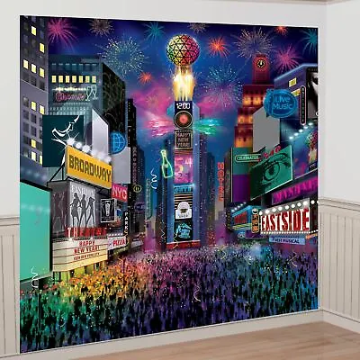 £8.15 • Buy Happy New Year Times Square New York Selfie Photo Backdrop Party Decorating Kit