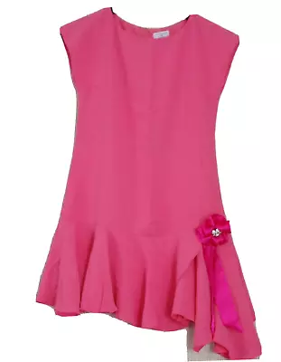 Monnalisa Pink Sleeveless Flare Asymmetrical  Dress Size 10 Years • $69