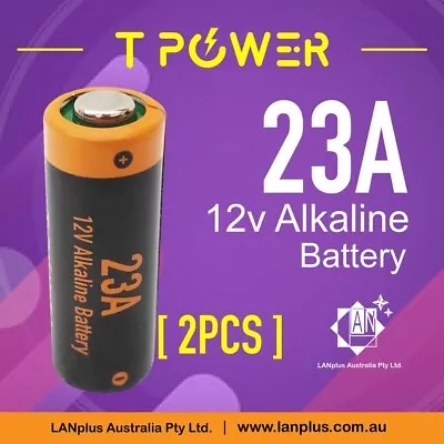 2x Tpower A23 23A Alkaline Battery 12V LRV08 MN21 Calculator Remote Door Chime • $3.79