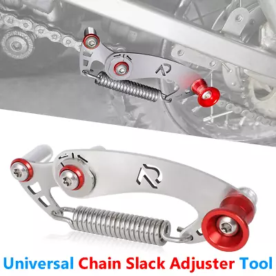 Chain Slack Adjuster Tool Motorcycle Dirt Bike Universal Tension Checking Adjust • $44.99