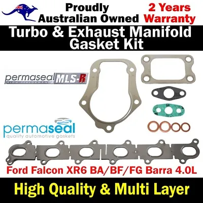 Permaseal Turbo&Exhasut Manifold Gasket Kit For Ford Territory SX SY Barra 4.0L • $120