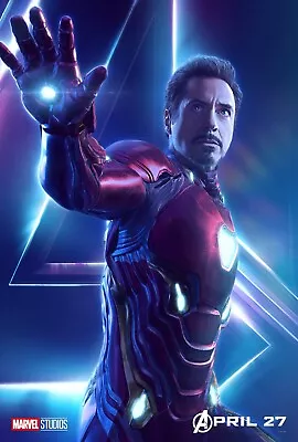 Marvel Print Poster Wall Decor Avengers Infinity War Film Robert Downey Iron Man • $11.99