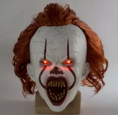 LED Eyes Mask Pennywise Stephen King's It Chapter Two 2 Scary Joker Prop Cosplay • $16.99