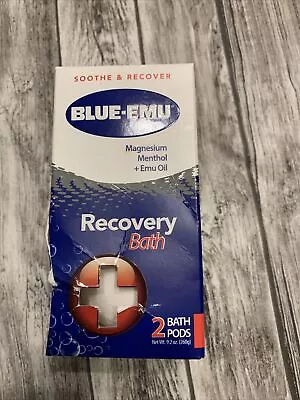 $3.20 • Buy Blue-Emu Soothe & Recover Bath Pods 2-Count Magnesium Menthol