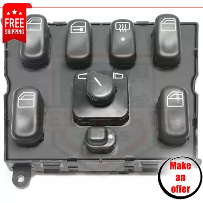 New Front Window Switch 1638206610 Black For 1998-2003 Mercedes ML320 Base • $34.99