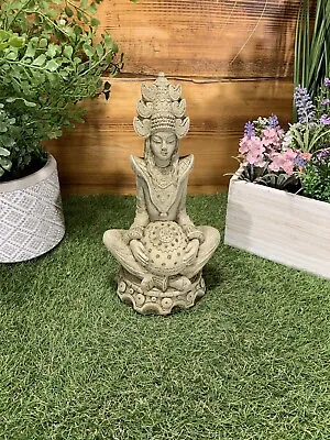 Stone Garden Indian Goddess Buddha Buddah Statue Ornament • £25.15