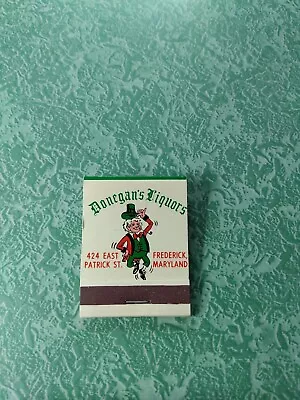 Vintage Matchbook Collectible Ephemera A25 Frederick Maryland Donegan Irish Beer • $49.99