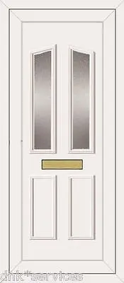 White Full Height Upvc Door Panel ( Clinton / Kensington Two ) Cut To Size Free • £185