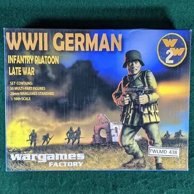 WWII German Infantry Platoon Late War - 30 Figures - Wargames Factory • $34.95