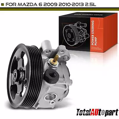 New Power Steering Pump W/ Pulley For Mazda 6 2009 2010 2011 2012 2013 L4 2.5L • $75.99