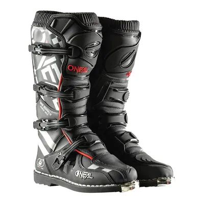 O'Neal 2024 Element Squadron Motocross Offroad Boots - Black/White/Red • $143.99