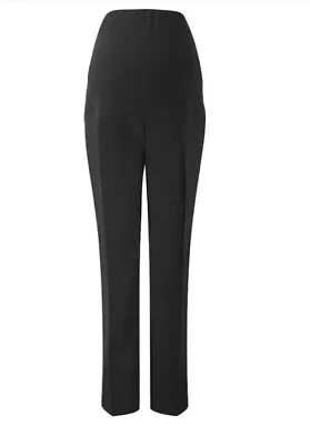 Next Maternity Black Tailored Trousers Size Uk 12 Long • £19.99