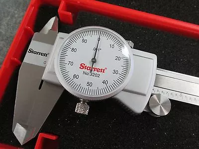 NEW Starrett 0-8  White Face Dial Caliper #3202-8 • $195.30