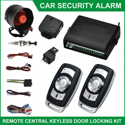 Car Alarm Security System Keyless Entry 2 Remote Vibration Alarm Anti Theft New • $22.99