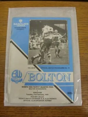 £3.99 • Buy 21/02/1989 Bolton Wanderers V Wrexham [Sherpa Van Trophy] . Any Faults With Item