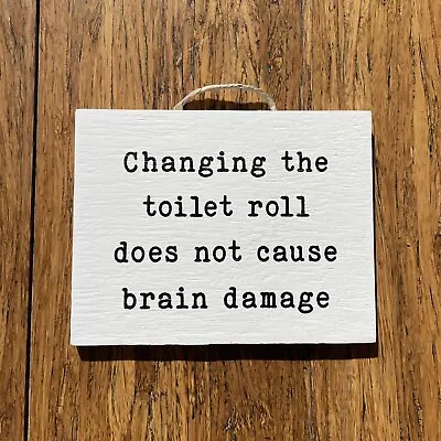 Changing Toilet - Toilet Sign  - Toilet Decor -  Bathroom Sign - Australian Made • $16