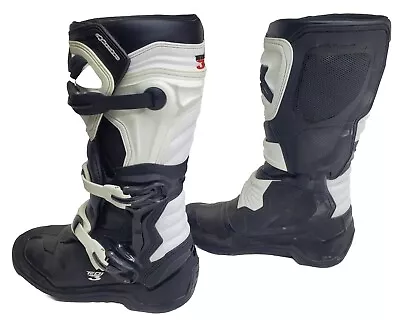 Alpinestars Tech 3 Black White Motocross Boots Mens Size 9 Dirt Bike Motorcycle • $99.99