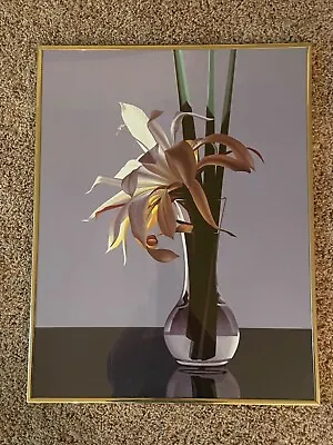 Gorgeous BRIAN DAVIS EPIPHYLLUM Print In Gold Frame • $22.99