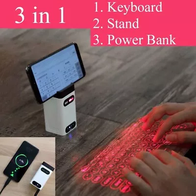 Mini Wireless Laser Projection Keyboard Bluetooth Virtual Keyboard & Mouse Funct • $59.99