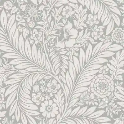 Belgravia Florence Floral Matte Wallpaper Grey 723 • £9.49