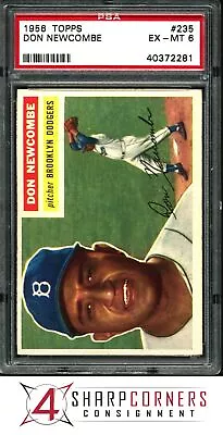 1956 Topps #235 Don Newcombe Dodgers Psa 6 • $0.99