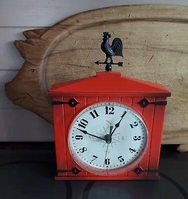 Vintage Westclox Countryside Rooster  Clock Battery Operated  • $45.99