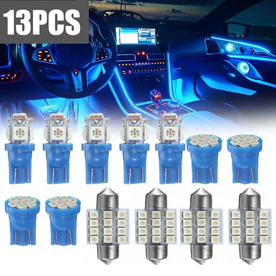 13pcs Car Interior LED Light Bulbs For Dome License Plate Lamp Accessories Kit  • $8.11