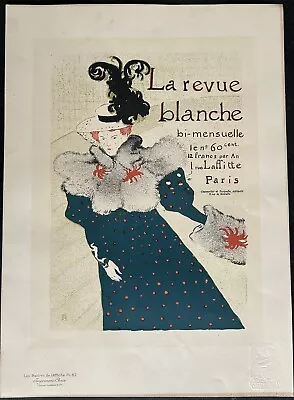 Toulouse Lautrec 'la Revue Blanche'  Maitres De L'affiche 1897 Orig Lithograph • $800