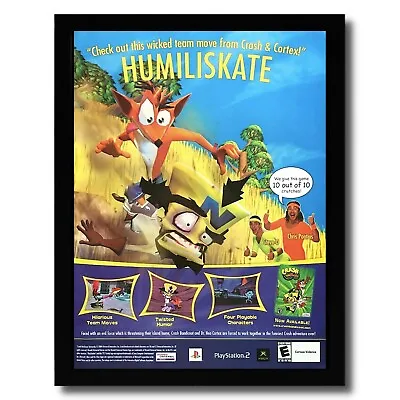 2004 Crash Twinsanity Framed Print Ad/Poster PS2 Xbox Crash Bandicoot Promo Art • £53.56