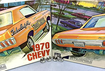 Mpc 1970 Chevrolet Impala Kit#370-200 Amt 1/25 Original Chrome Hub Caps Only!!!! • $24.99
