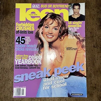 Britney Spears - Teen Magazine - August 1999 - Hard To Find! - Young Britney • $30