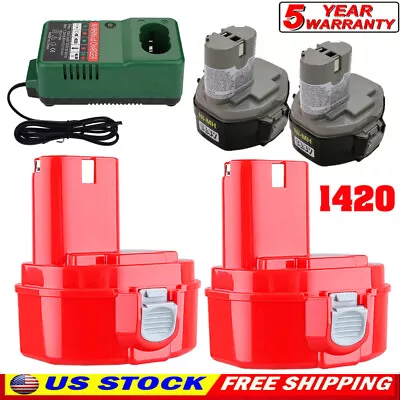 Pack 14.4 VOLT BATTERY For MAKITA 1433 1434 1435 1420 1422 1435F 14.4V Cordless • $20.89