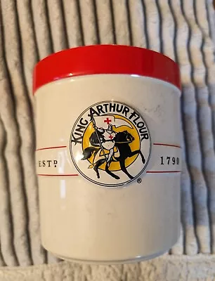 Vintage King Arthur Flour Ceramic Kitchen Canister 1qt • $20