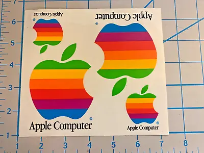 Vintage Apple Rainbow Logo Stickers • $19.95