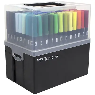 Tombow Dual Brush Artists' Pen Markers - Gift Set Of 108 W Stand • $349.50