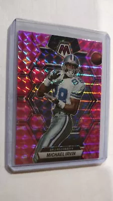 2023 Panini Mosaic PINK Atomic PRIZM Dallas Cowboys MICHAEL IRVIN #62 Miami HOF • $0.37