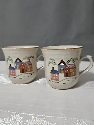 2 NEWCOR   Our Country  Stoneware Cups Mugs   • $20