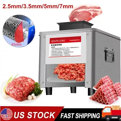 Meat Cutter Commercial Electric Meat Slicer Shredded Cutting Machine • $185.99