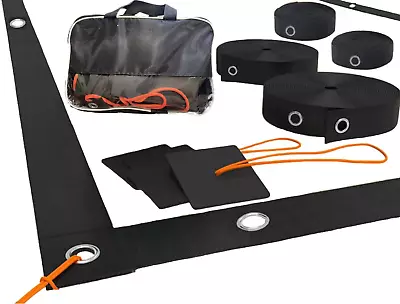 Heavy Duty Beach Volleyball Lines For Sand - Portable 2 Inch Webbing Set For Out • $48.15