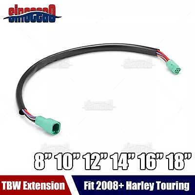 8/10/12/14/16/18  TBW Handlebar Throttle By Wire Extension For Harley Touring • $17.99