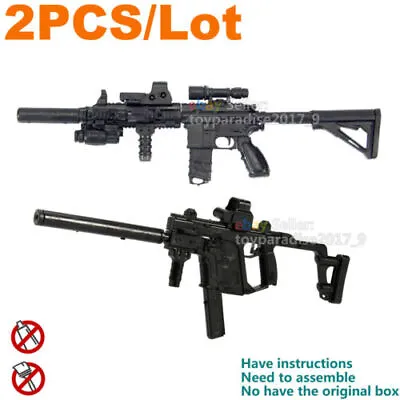 1/6 12  Figure 4D Weapon Submachine Gun Model Rifle HK416 + KRISS Vector • $12.28