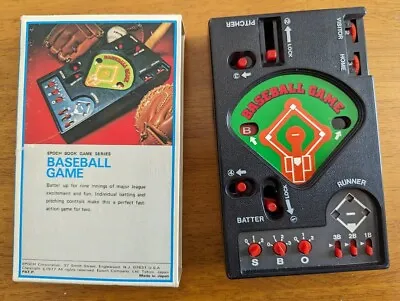 Vintage 1977 Handheld Baseball Game Epoch Book Game Series • $12.99